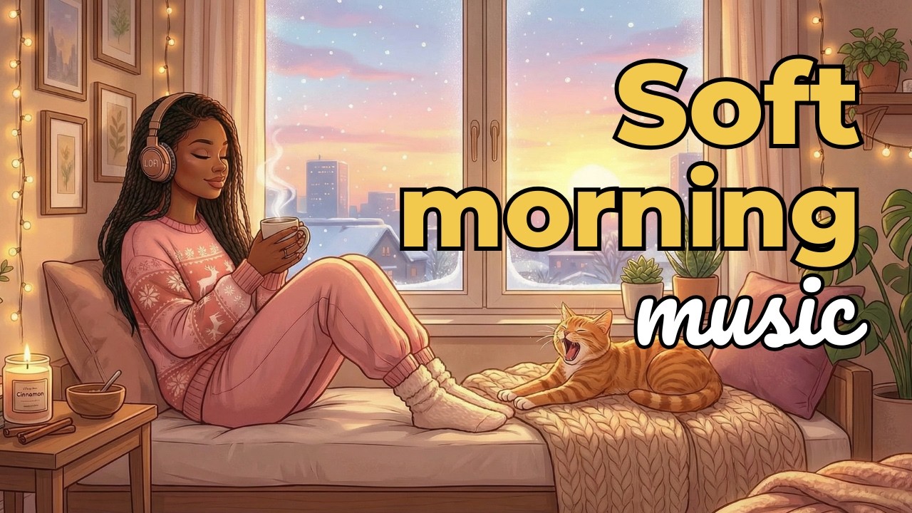 Soft Morning Vibes ☀️ Piano & Bass Lofi to Start Your Day Calm — 1 Hour