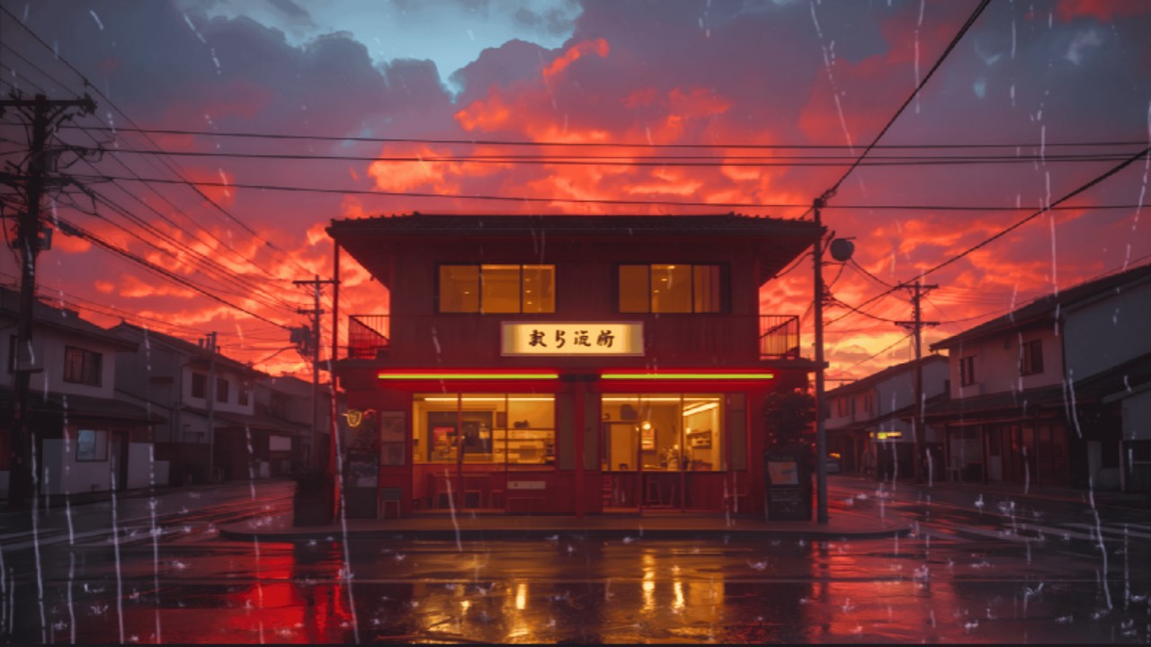 Tokyo Lofi Rain 🌧️ Gentle Rain, Warm Light | A Peaceful Afternoon in Japan