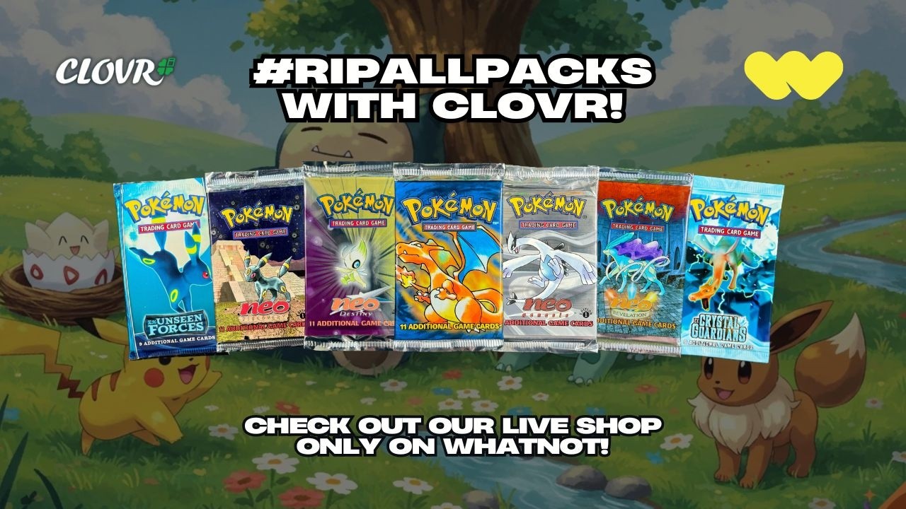 RIPS WITH CLOVR!!! CHECK OUT OUR  LIVE SHOP ON WHATNOT!