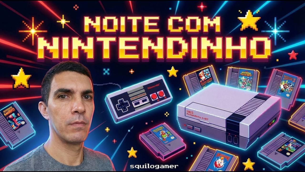 Madrugada Retrô do Squilão | Ao Vivo - Live de Nintendinho