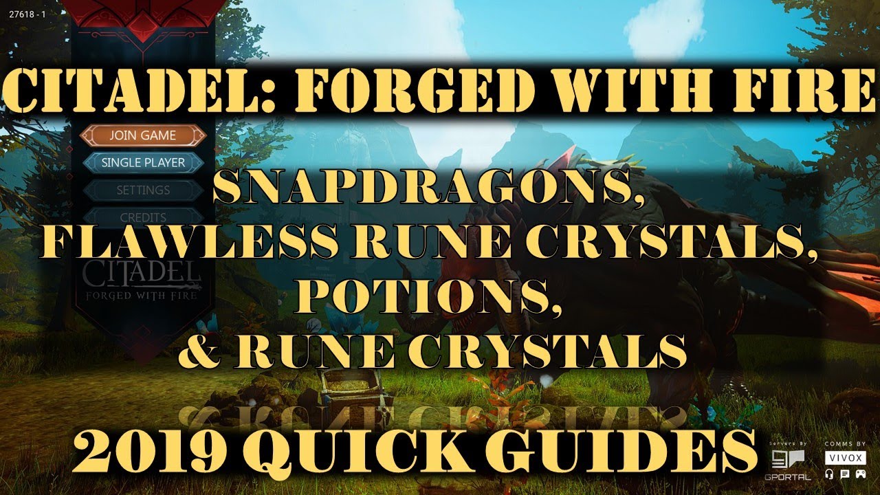 Citadel: Forged With Fire - Snapdragons, Potions, Rune Crystals & Flawless Gems (All-In-One)