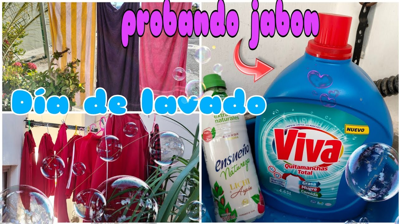 🫧Lavando a mano 🫧🧼con JABON VIVA Y ENSUEÑO LICHI+ARGÁN 🧼  🫧🫧 🧽 día de lavado💜💜💜#rutinadelavado