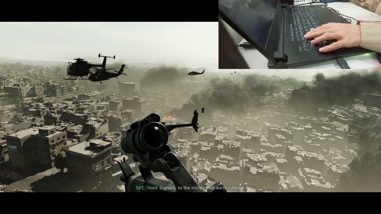 Playing Delta force : black hawk down mission with gtx 1650 Ti...