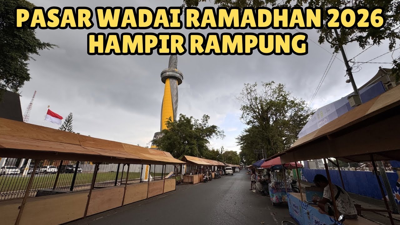 Update Persiapan Pasar Wadai Ramadhan 2026 di Banjarmasin