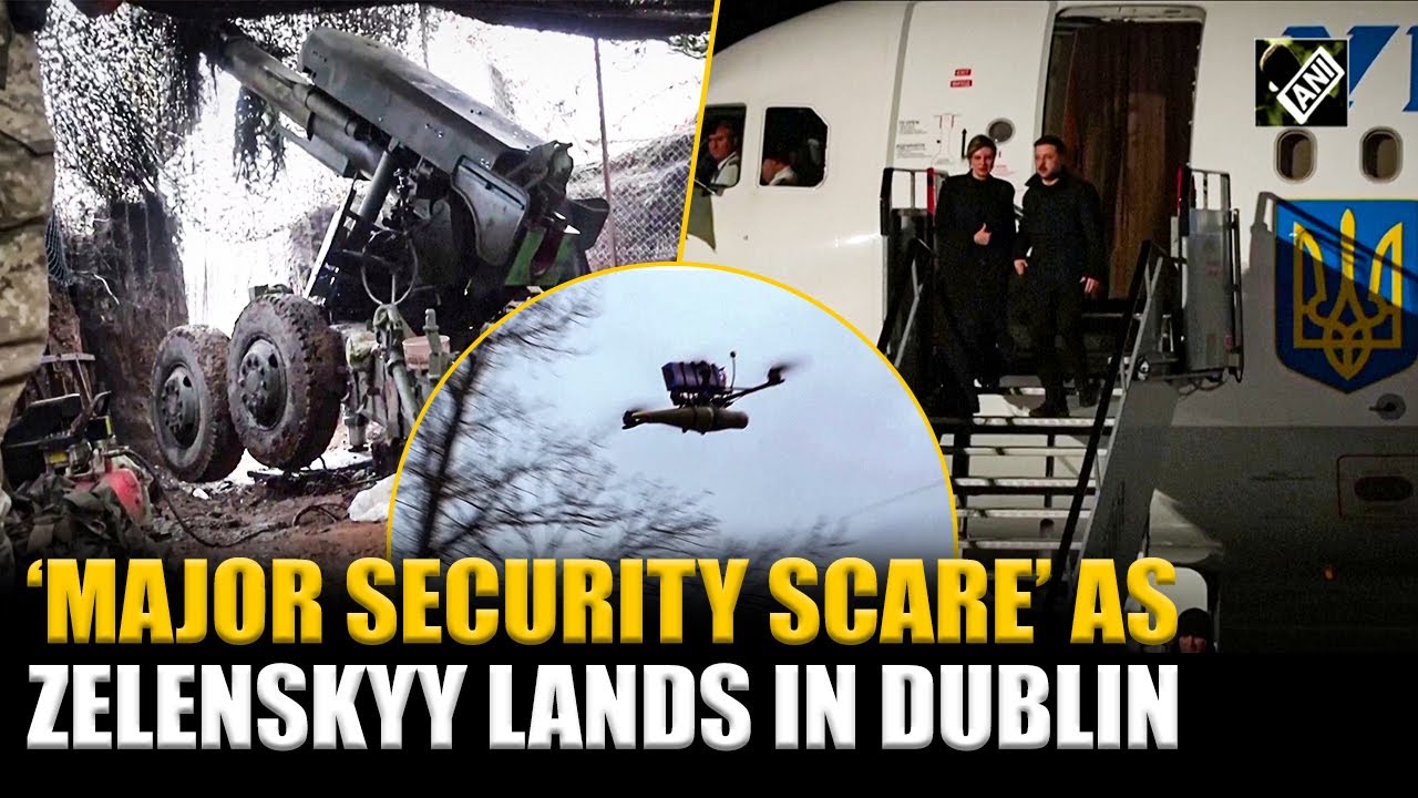 &lsquo;Security scare&rsquo; during Zelenskyy&rsquo;s visit to Dublin, 5 drones spotted ahead of arrival at airport