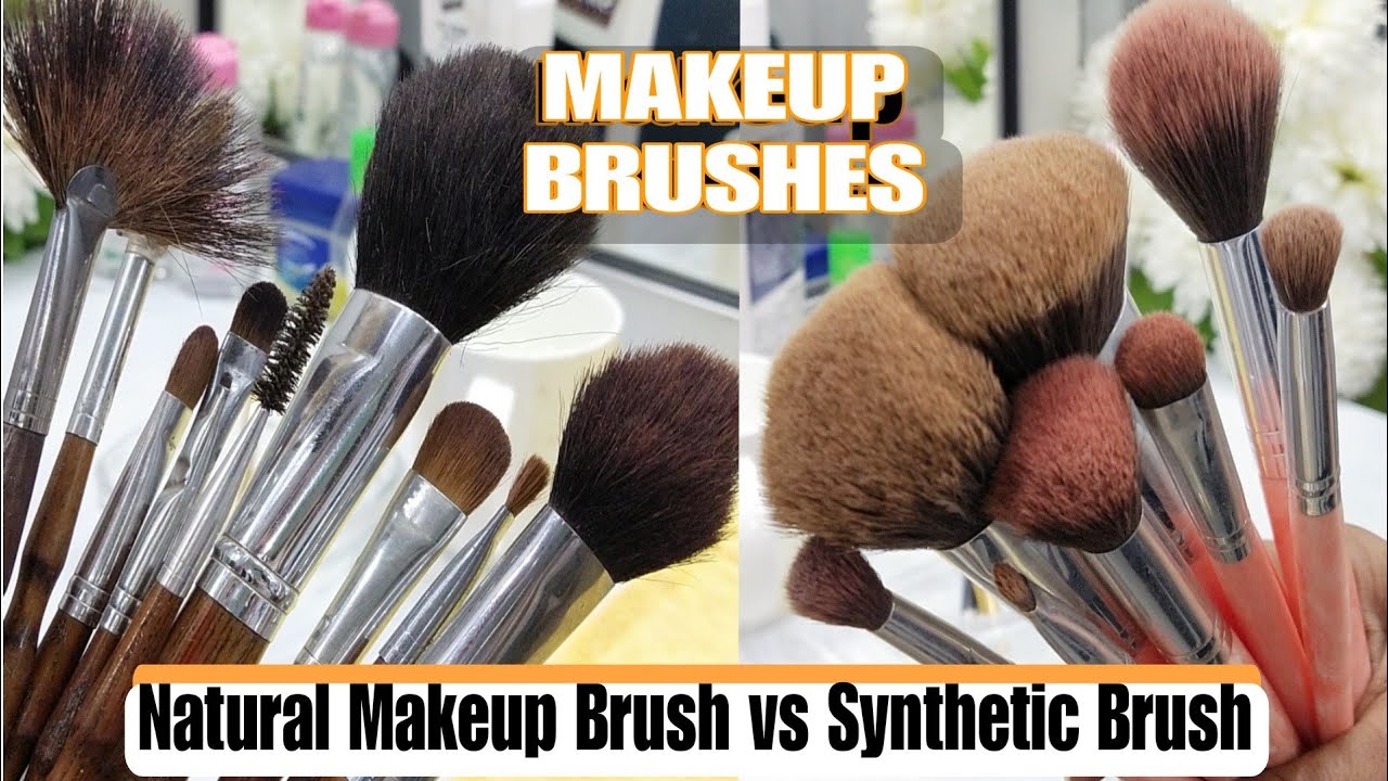 Synthetic VS Natural  Brush #Makeup Brushes 🖌️🖌️🖌️#best  #makeupbrush #video