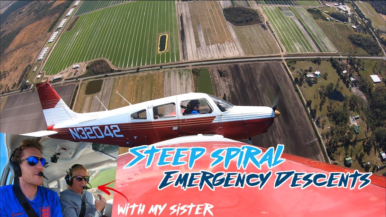 Challenging My Sister To Stall | Steep Spiral Emergency Landing | PA28