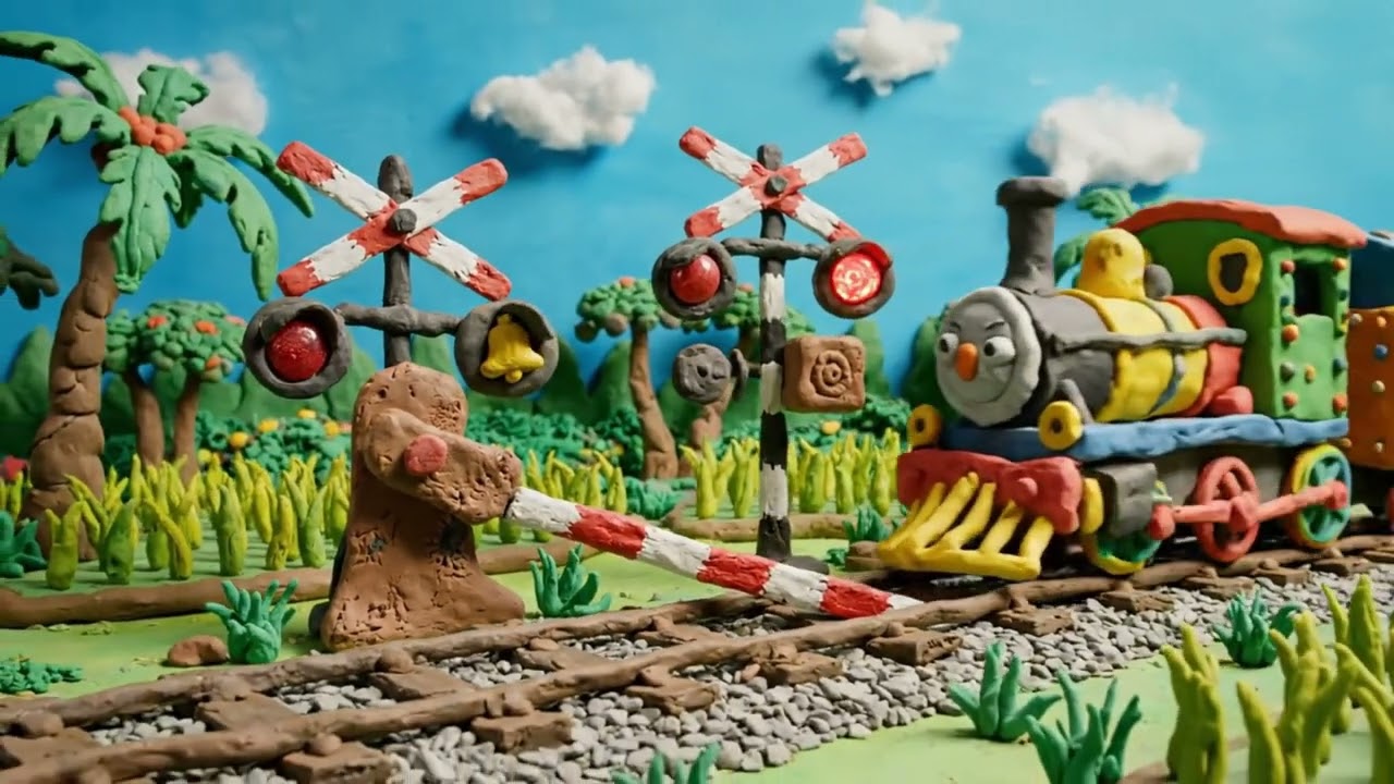 Palang Pintu Kereta di Jawa 🇮🇩🚧 | Clay Animation