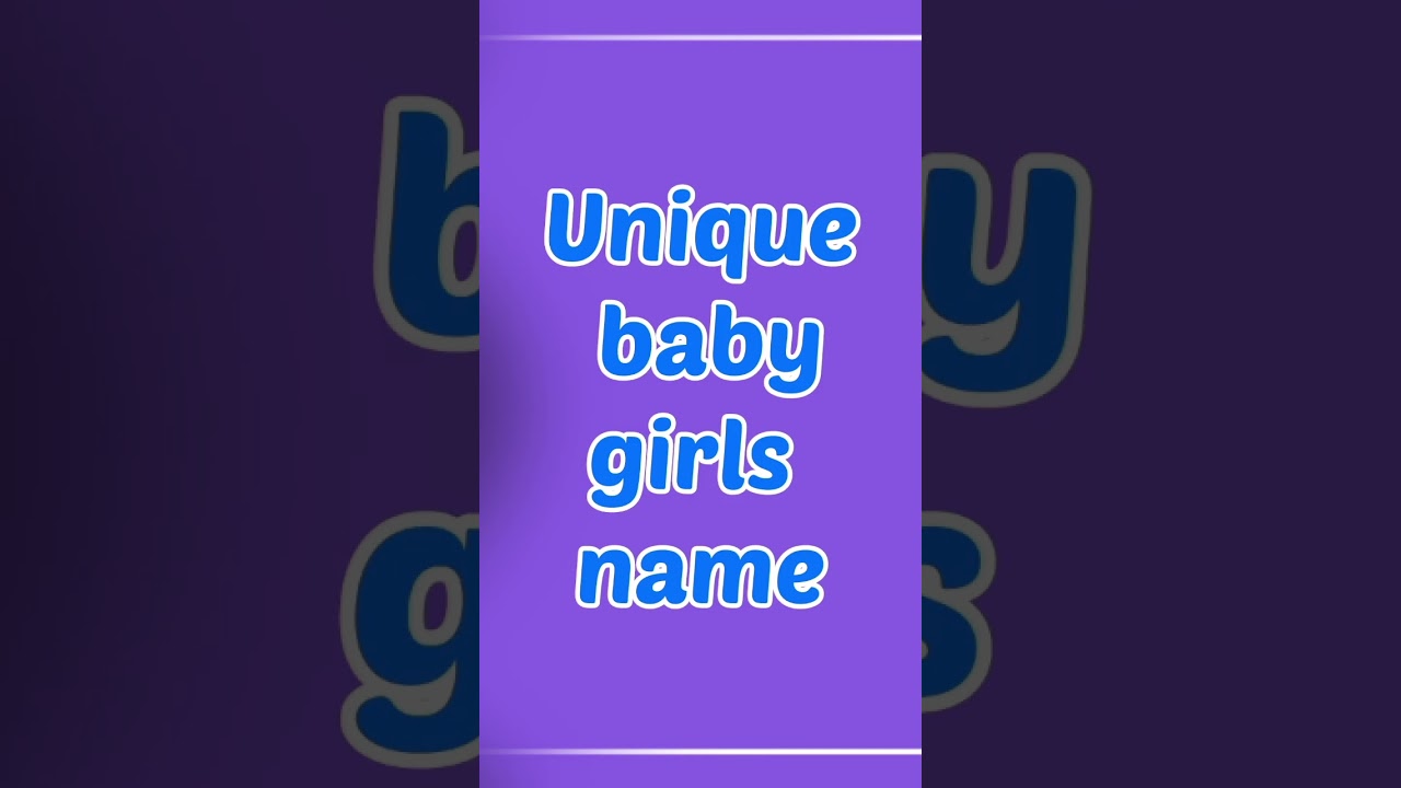 unique baby girl names #shorts #viralshorts #ytshorts
