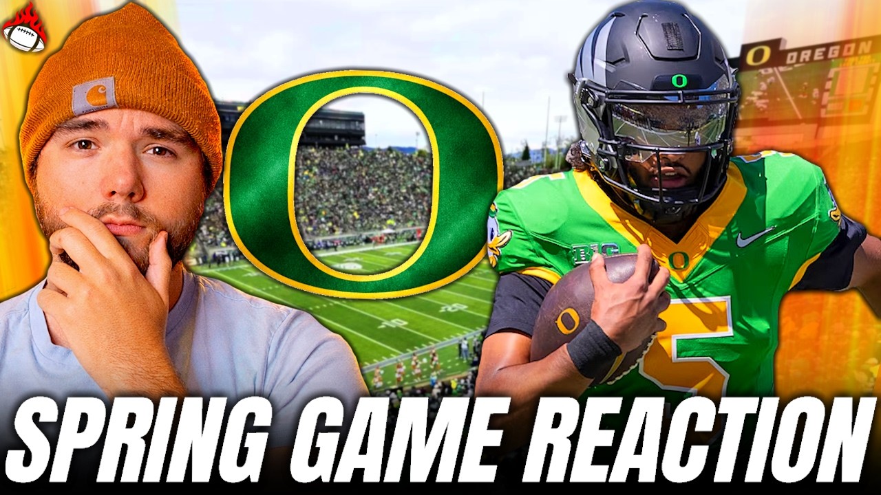 Oregon Spring Game Reaction | Dakorien Moore is Crazy!