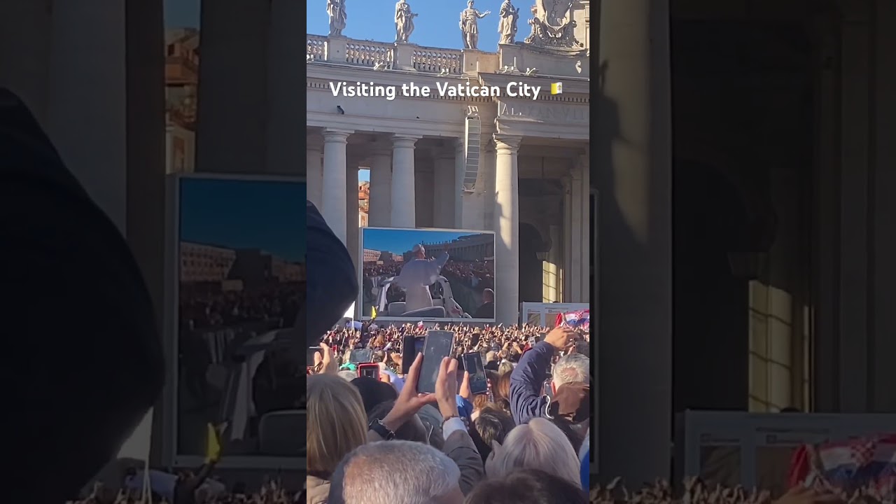 Visiting the Vatican City 🇻🇦 #vaticancity #vaticancitytravel #popeleoxiv #shorts #travelshorts