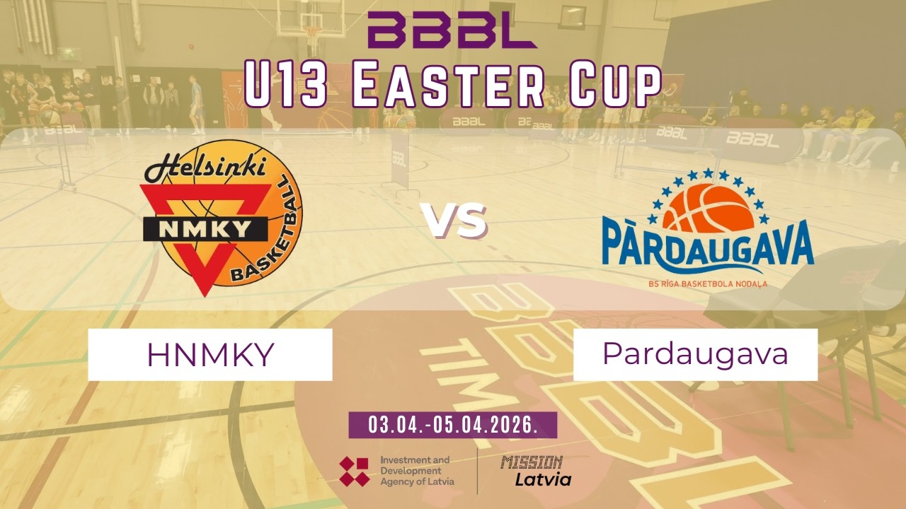HNMKY 2014 vs Pārdaugava 2013 | BBBL Boys U13 Easter Cup