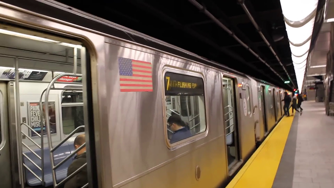 MTA New York City Subway R62A & R188 (7)/(7X) Train Action @ 34 Street-Hudson Yards