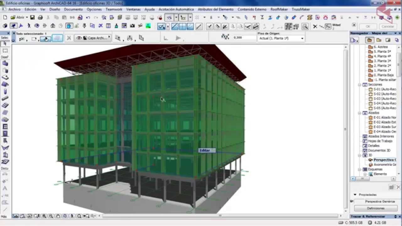 BIMforma. ArchiCAD 26 - Muros Cortina I