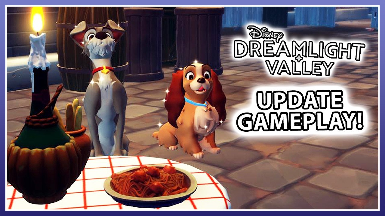 Not Cloudy, But Still A Chance of Meatballs With Lady & The Tramp in Disney Dreamlight Valley!