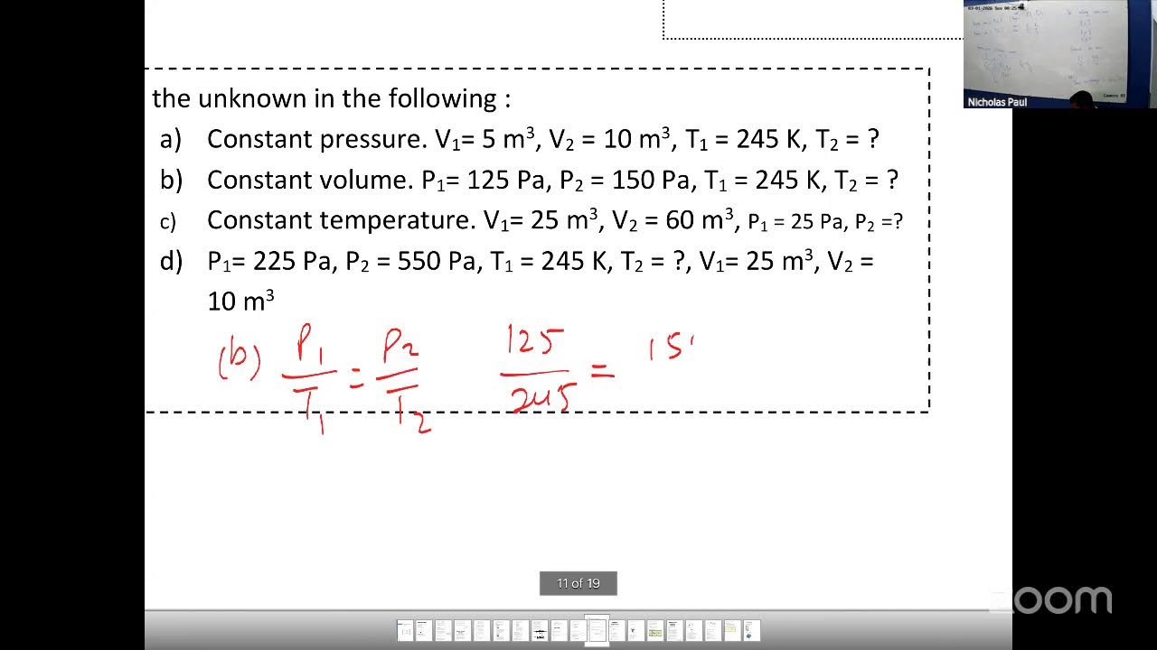 CSEC Physics Kinetics theory of Gases