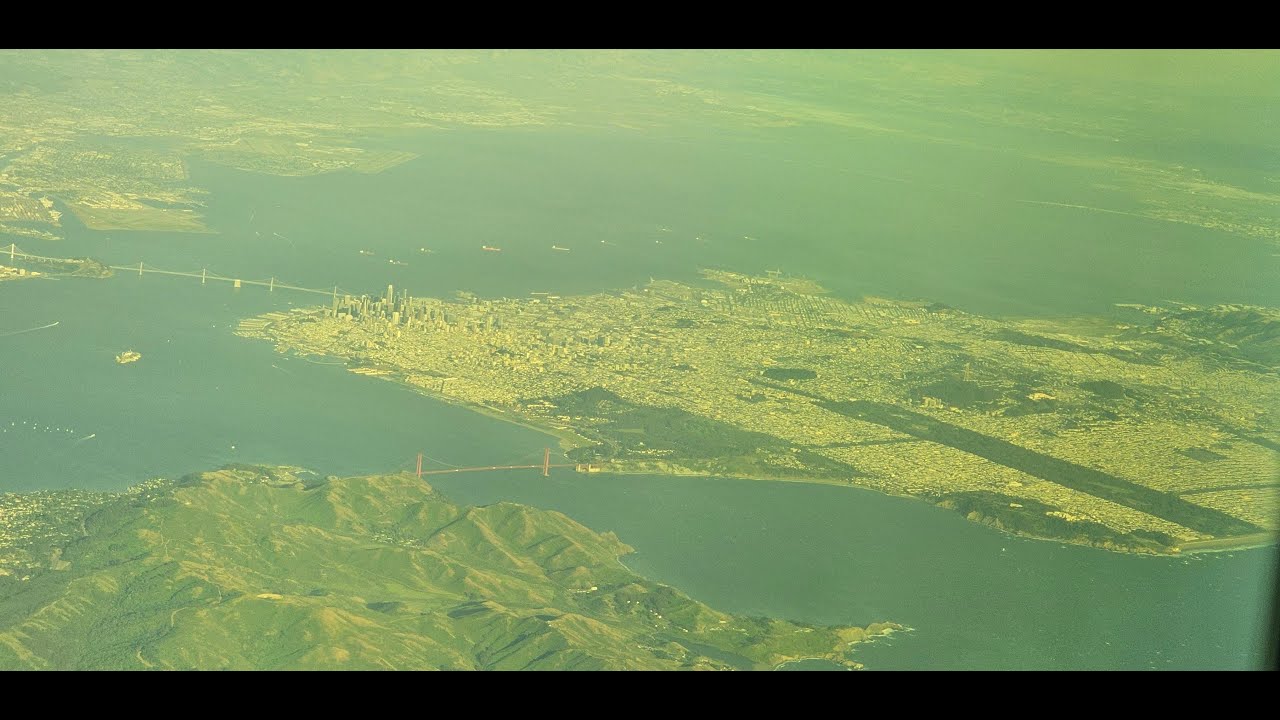 Virgin Atlantic flight arrives in San Francisco, California, USA
