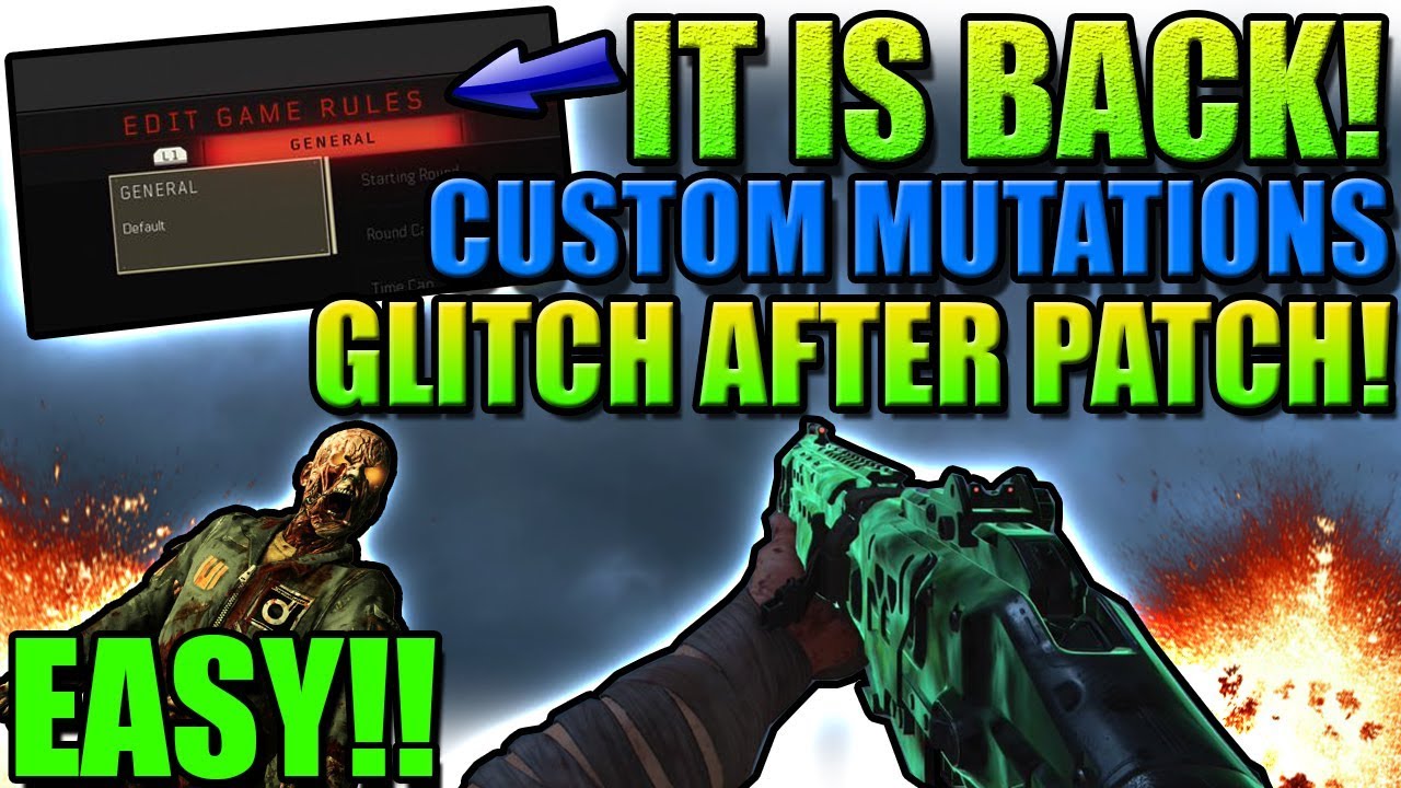 *PATCHED* NEW EASY CUSTOM MUTATIONS GLITCH AFTER PATCH 1.21!!(BO4 GLITCHES)