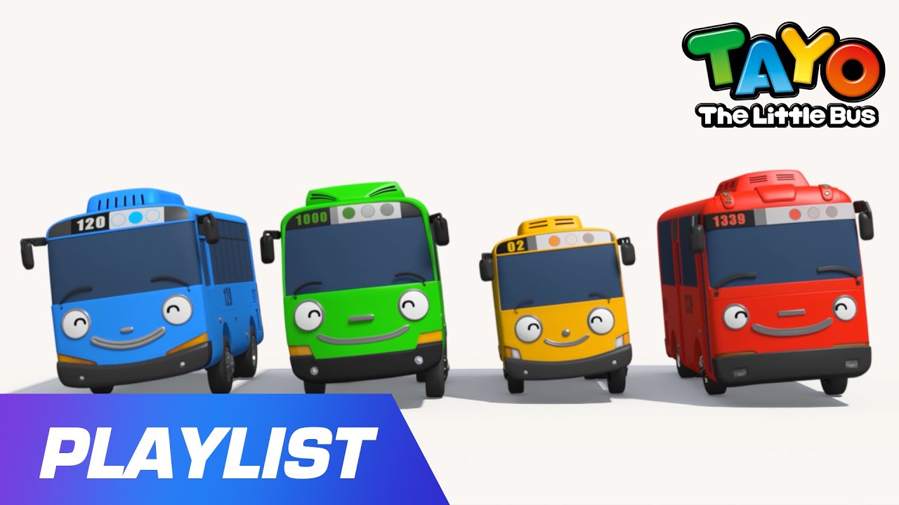 [20min] Tayo Learn Colors with Buses l If you're happy and you know it l Tayo Sing Along Special