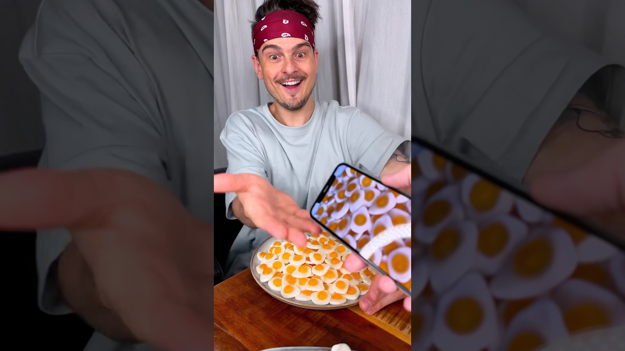 Would you like to eat CANDY EGGS with your friend?😁❤️🍳| CHEFKOUDY