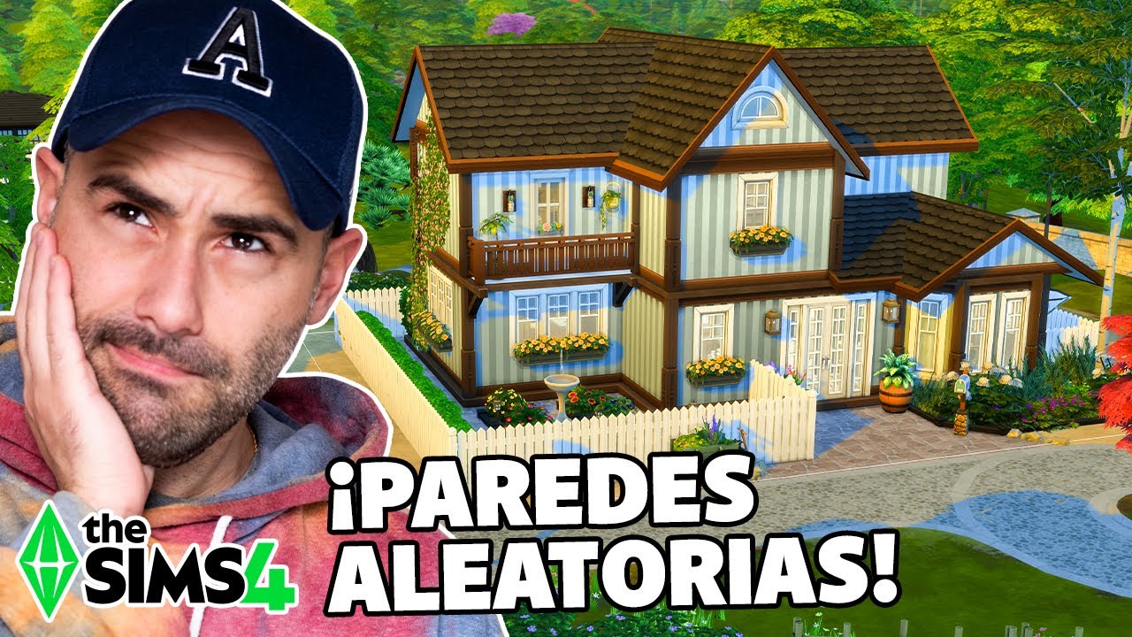 ¡CADA HABITACIÓN tiene una PARED ALEATORIA! 🏡 Los Sims 4 | Reto de Construcción