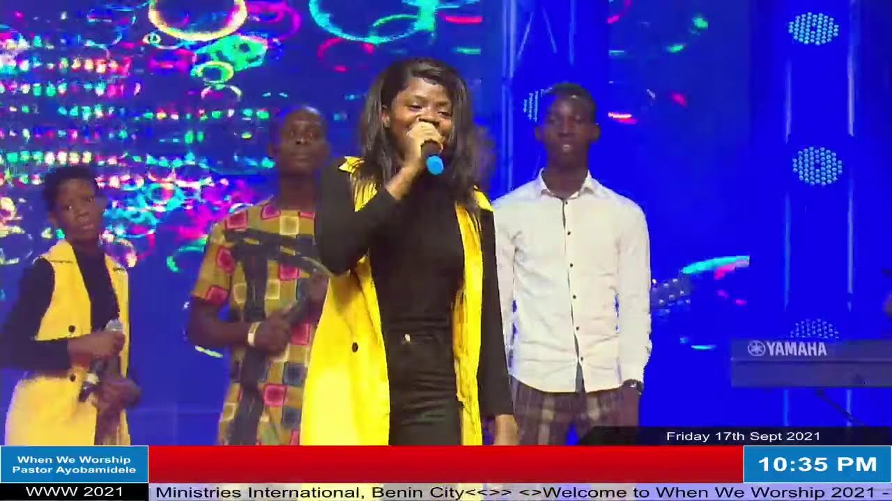 Min Ade at When We Worship 2021 - Friday 17th Sept 2021 || Benc Technologies