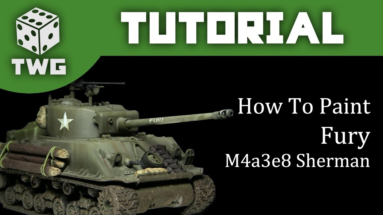 Airbrush Tutorial: How To Paint 'Fury' - Rubicon Models Sherman M4a3e8