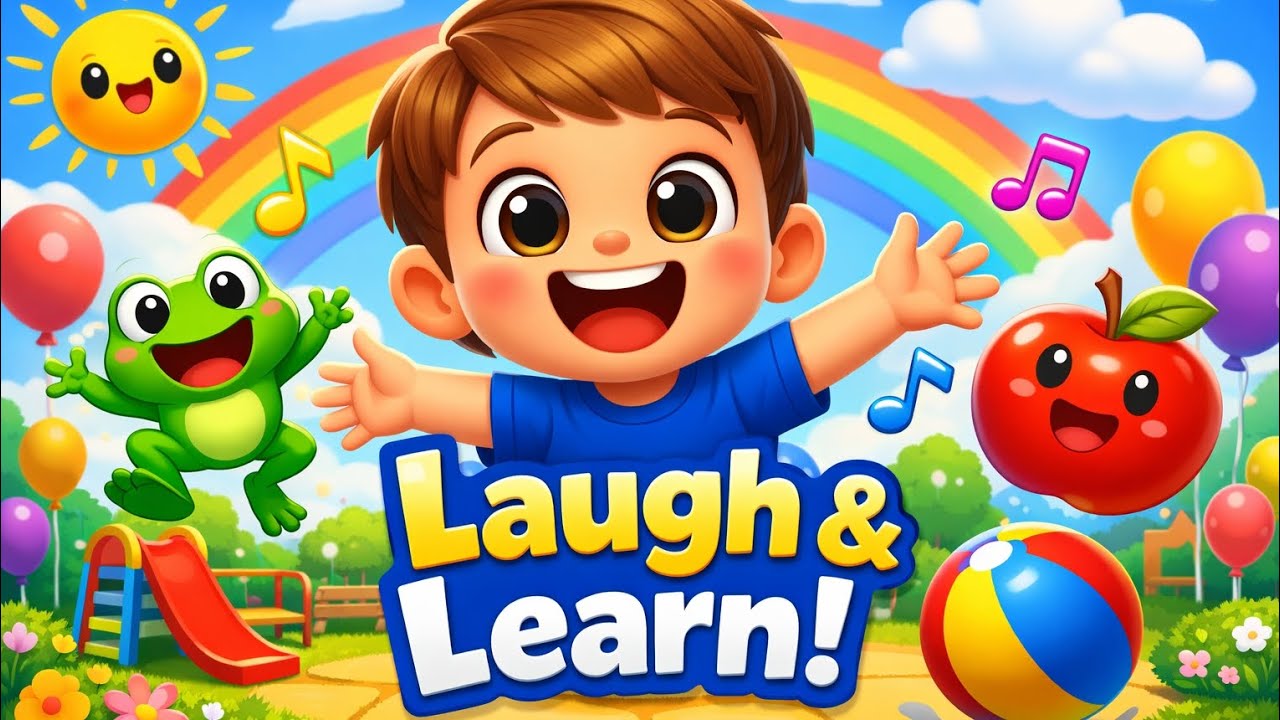 Laugh & Learn Song 🎵 | Fun Learning Song for Kids | ABCs, Actions & Smiles