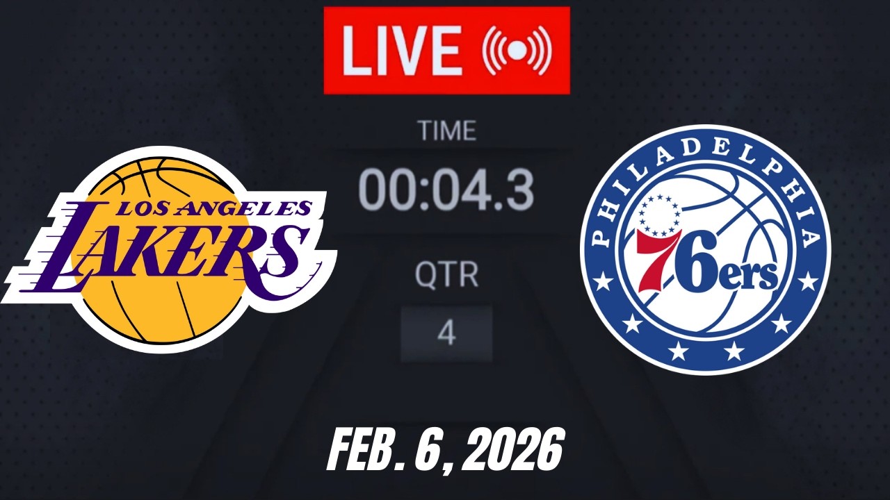 NBA LIVE! Los Angeles Lakers vs Philadelphia 76ers I February 6, 2026 | 2026 NBA Season Live 2K