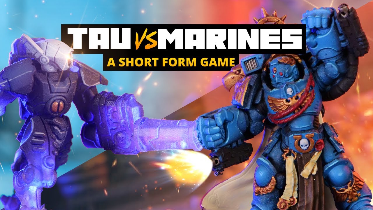 Tau Empire vs Space Marines - Warhammer 40k Battle Report