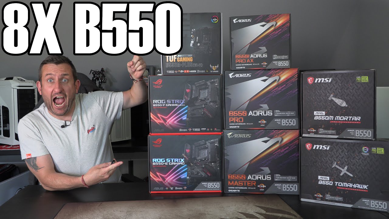 8 Board B550 and 3900X Launch Day Round Up Review