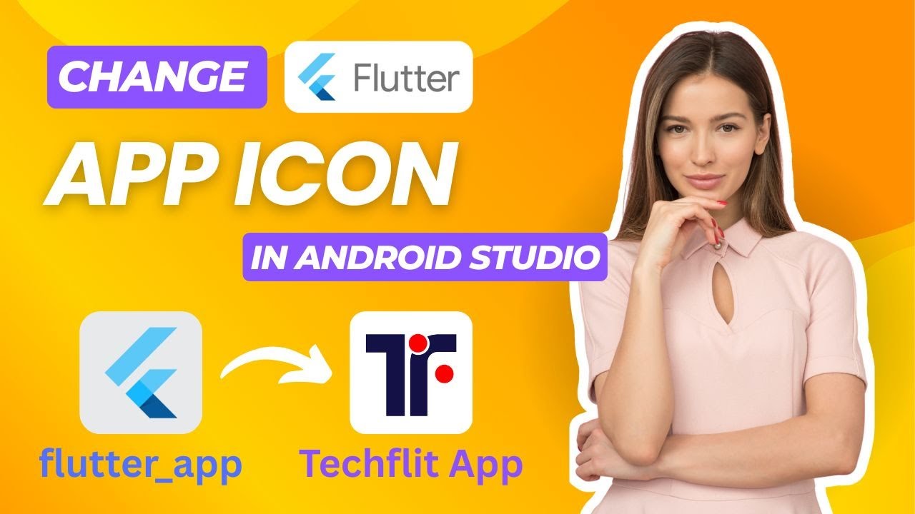 How to Change Flutter App Icon in Android Studio | 2026 Updated | Change Flutter App Name In Android