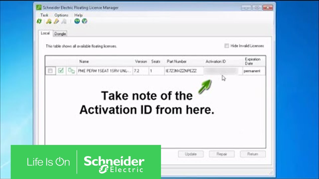 Obtaining Activation or Entitlement IDs via PME License Manager or Web | Schneider Electric Support