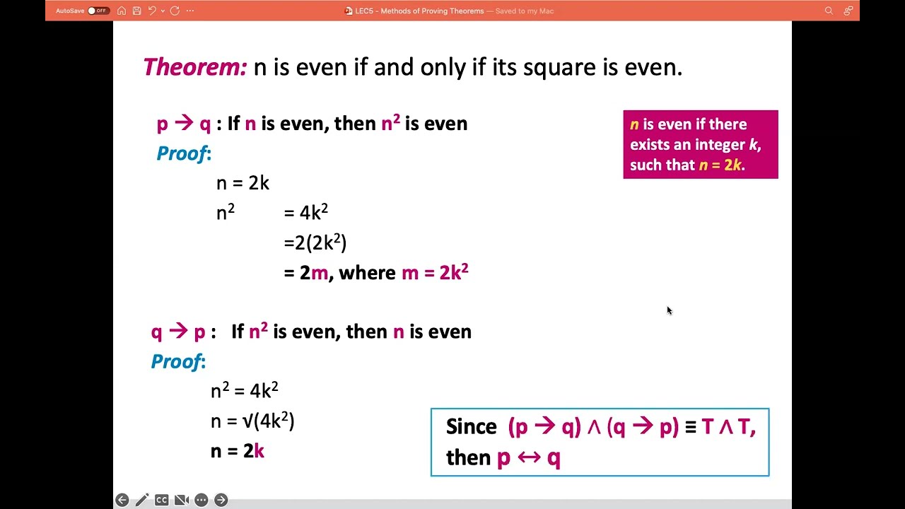 5 - Proof of Equivalence