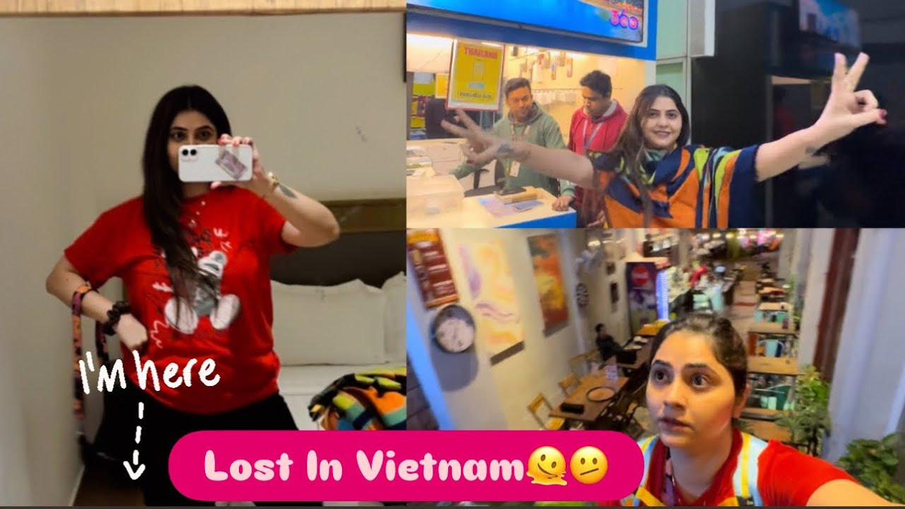 *#Lost In Vietnam🫠🫠Bags gheun road var firlo/no beds in Hostel/slept in lobby/Tired/ Early Check-In🔱