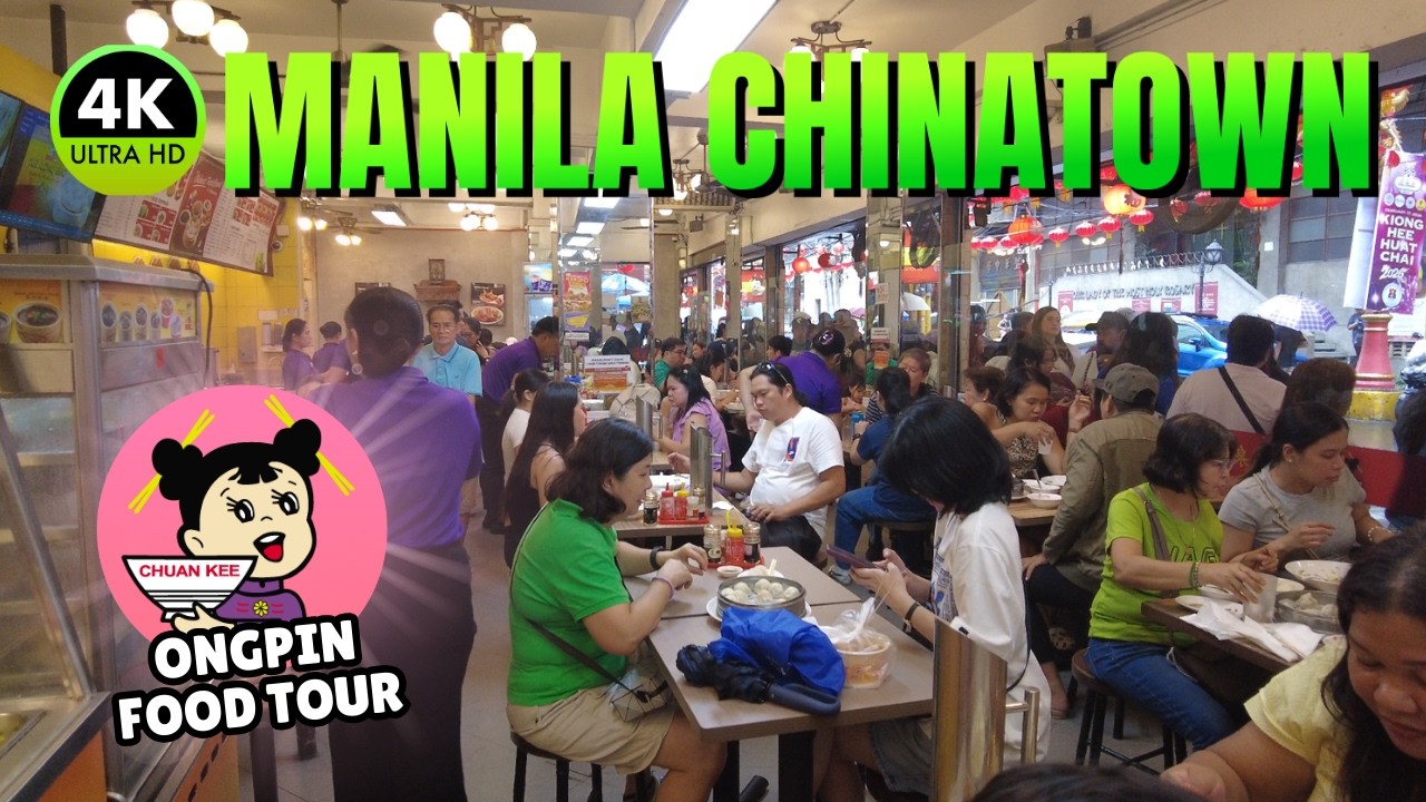 [4K] Ongpin Street Food Tour 2026  Manila Chinatown Chinese Cuisine Philippines