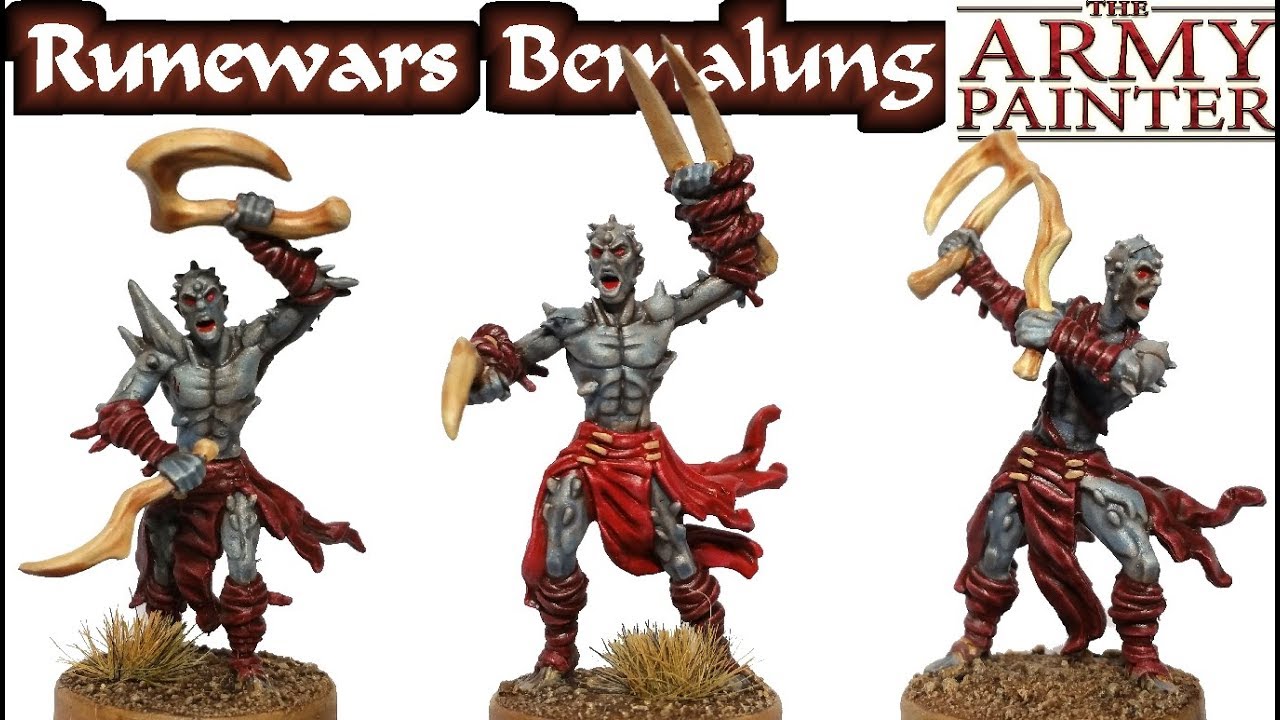 Wie bemale ich Uthuk Y'llan Tobsüchtige mit Army Painter Farben für Runewars