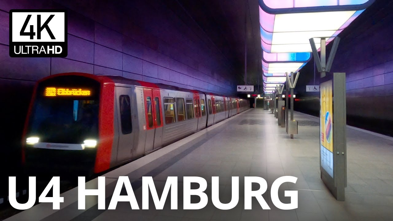 U-Bahn DT5 Linie 4 in Hamburg Hafencity Universität, Überseequartier, Elbbrücken Mitfahrt 🚇