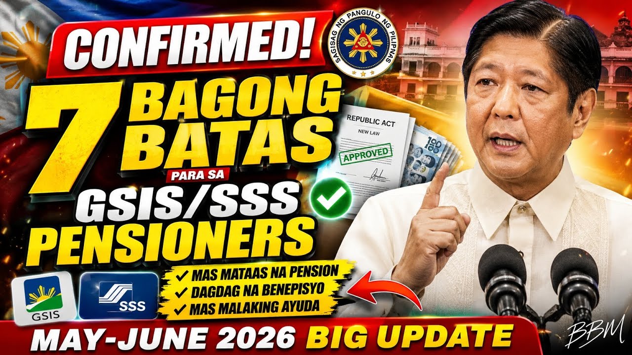 CONFIRMED! 7 Bagong Batas para sa GSIS/SSS Pensioners | MAY-JUNE 2026 BIG UPDATE