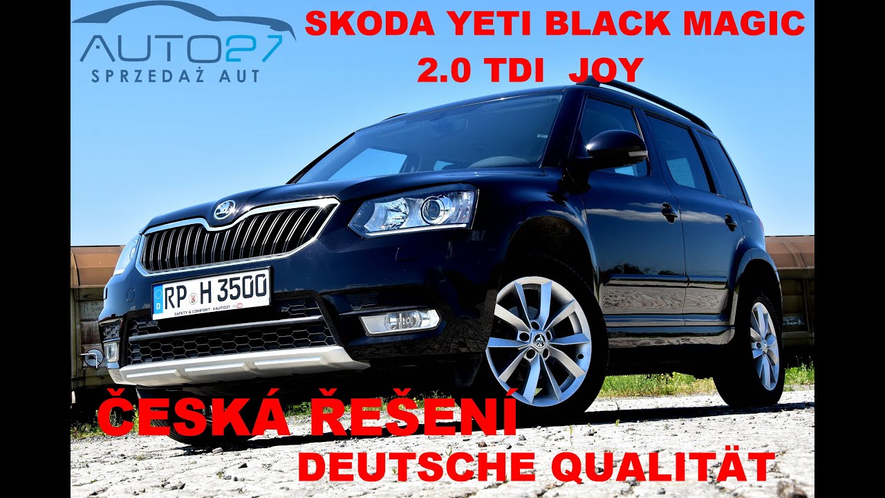 #AUTO27 - SPRZEDANY - TEST - SKODA YETI 2.0 TDI AMBITION - LIMITOWANA SERIA JOY. BlackMagic 2016r.