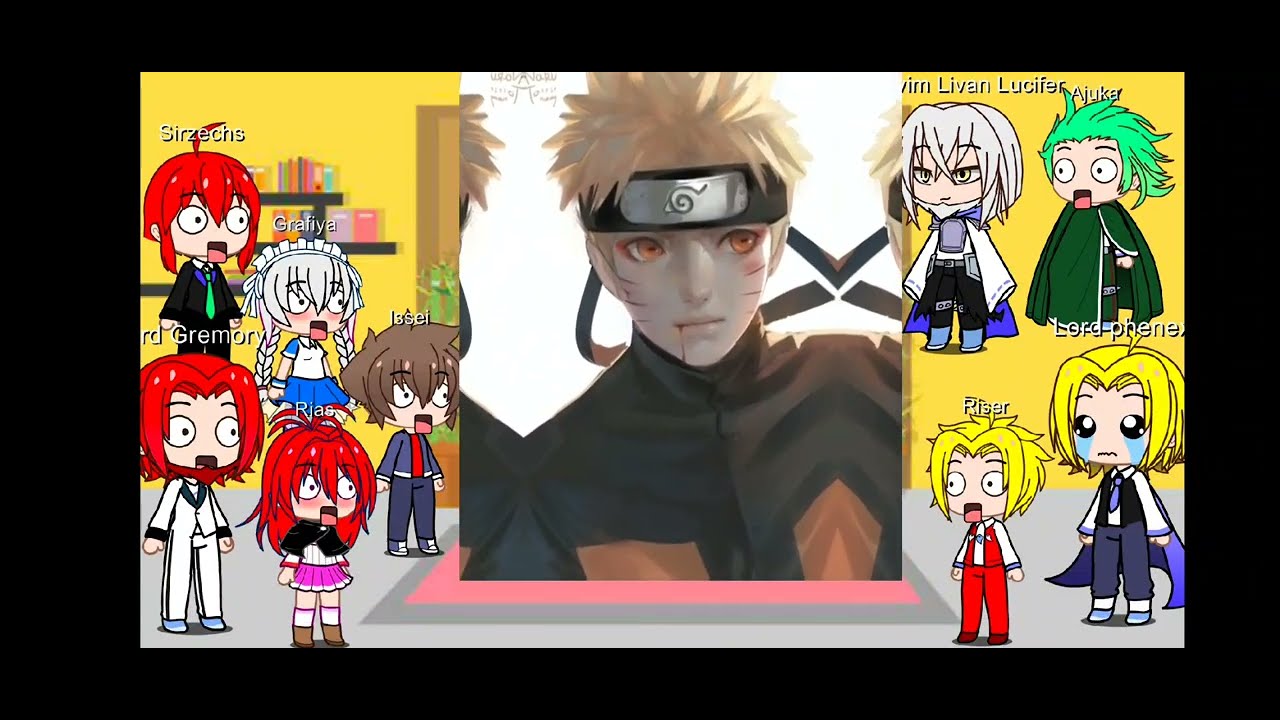 Highschool dxd React to Naruto uzumaki [My Au]