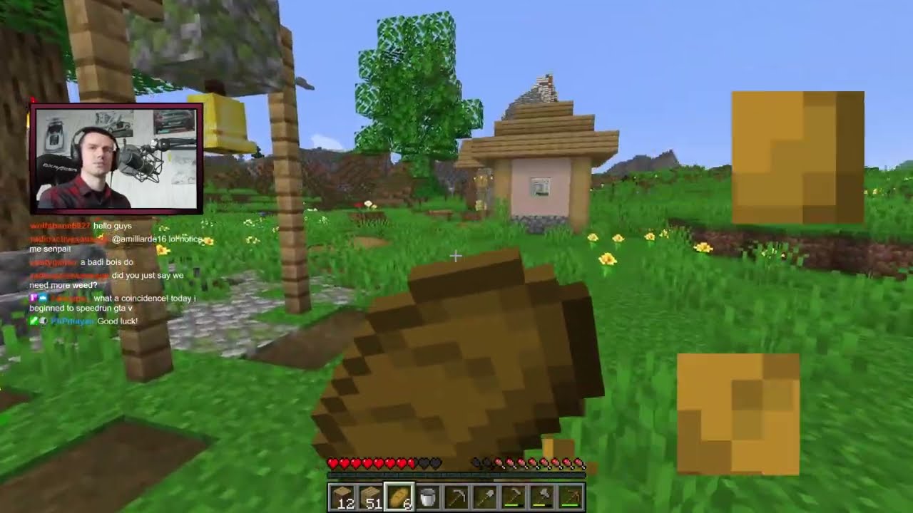 Minecraft Speedrun practice on a random seed (S101)