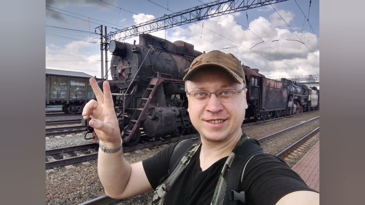 Ретро паравозы ЖД станция Белово