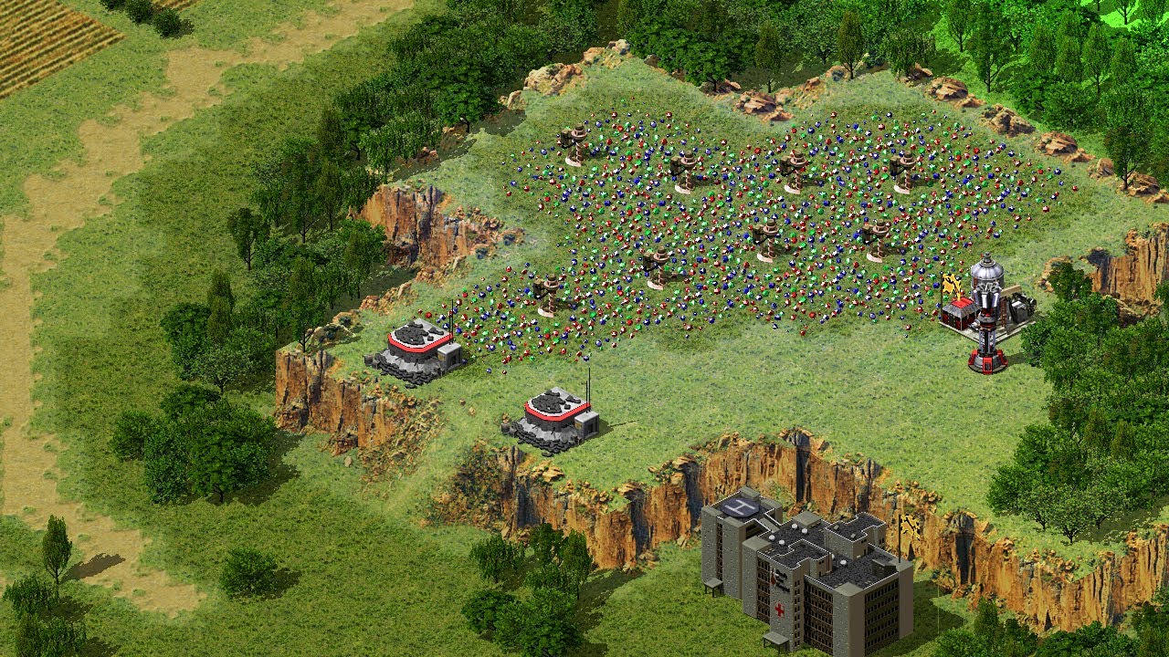 Red Alert 2 | Extra hard AI | 7 vs 1 | farm land | Zoom3000 map | Germany