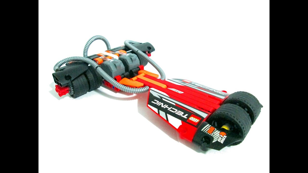 Lego Technic Pull Back Aero Racer | Dual Pullback Motors