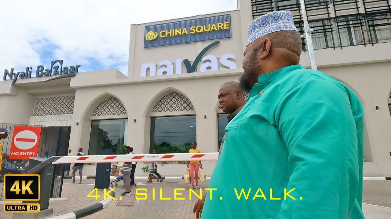 China Square Mombasa. In Nyali Bazaar. | 4K UHD | Walking Tour