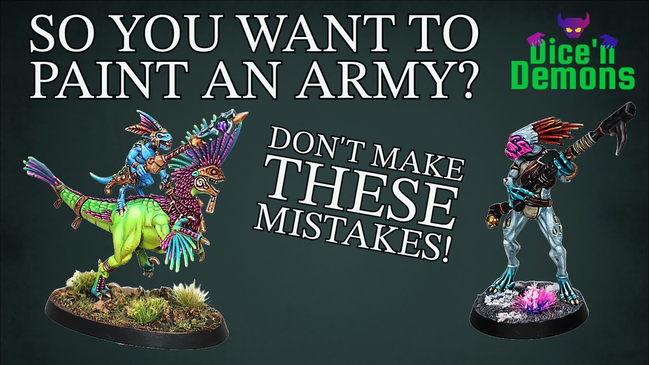 Stop, think and be realistic - don't make my mistakes when painting an army for a tabletop wargame!
