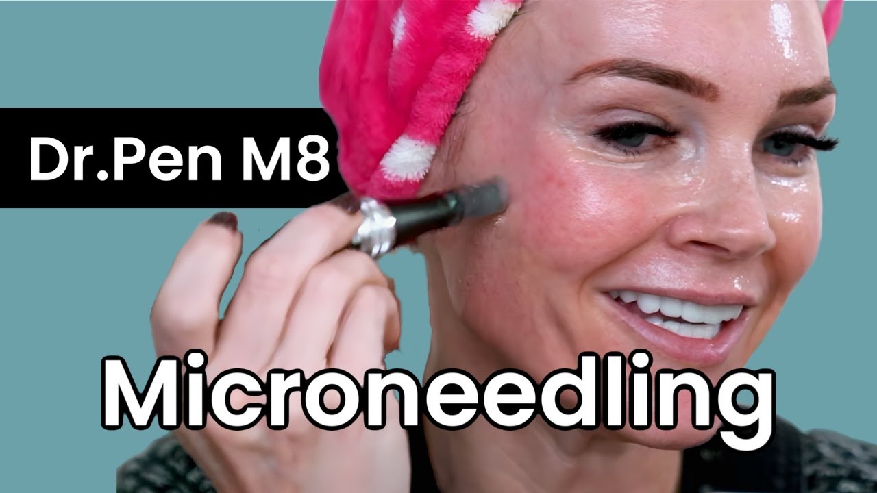 Я делаю микронидлинг кожи лица и шеи с помощью Dr. Pen M8