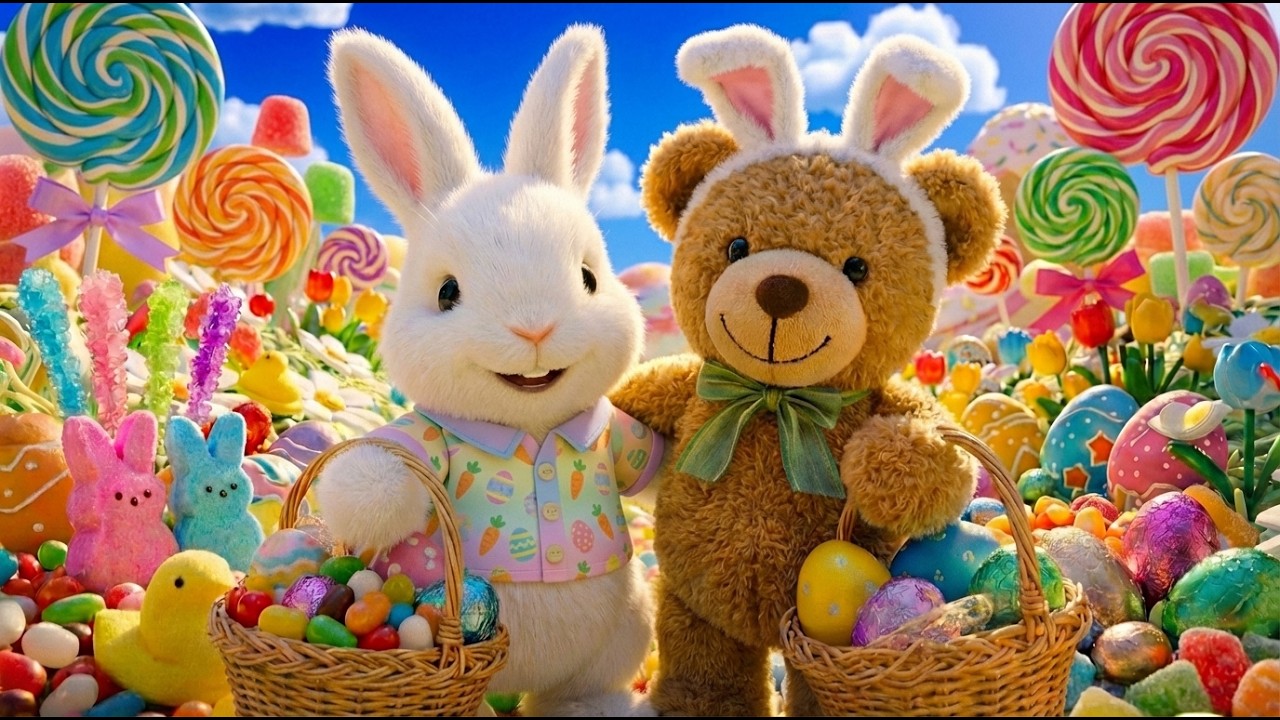🐣 2026 Easter Candy Plush World 🍭 | Cozy Ambience & Relaxing Music (4K)