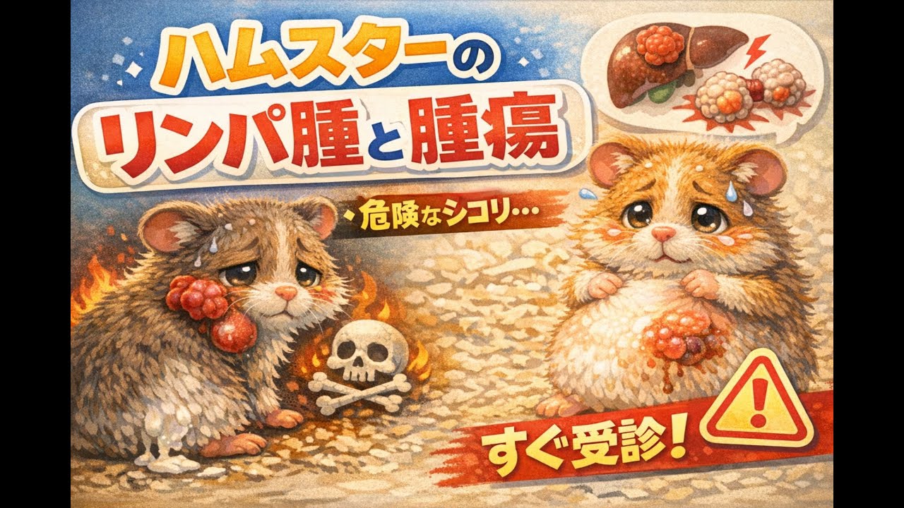 ハムスターのリンパ腫と腫瘍｜しこりに気づいたら